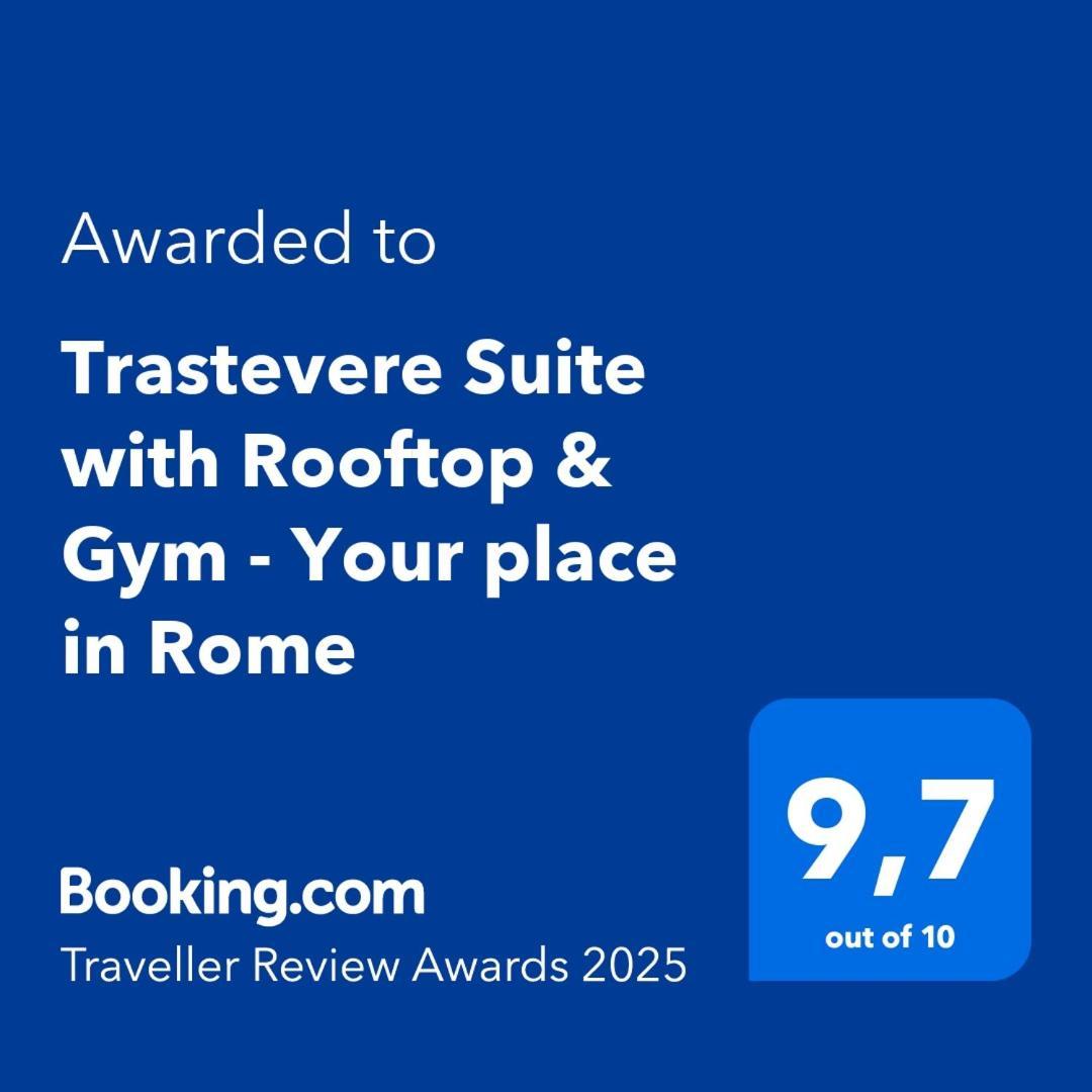 Aurealiving - Trastevere Suite With Rooftop & Gym, Your Place In Rome Roma Exterior foto